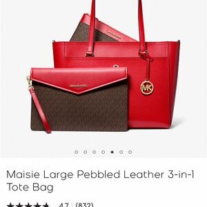 Michael Kors Leather 3 in 1 Tote Bag